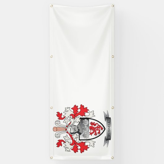 Russell Coat of Arms Spandoek (Verticaal)