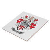 Russell Coat of Arms Tegeltje (Zijkant)