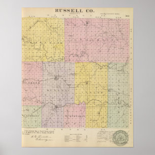 Russell County, Kansas Poster
