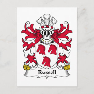 Russell Family Crest Briefkaart