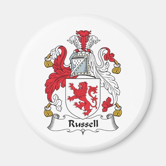 Russell Family Crest Magneet (Voorkant)