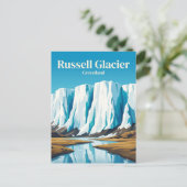 Russell-gletsjer Groenland Briefkaart (Staand voorkant)