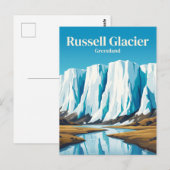Russell-gletsjer Groenland Briefkaart (Voorkant / Achterkant)