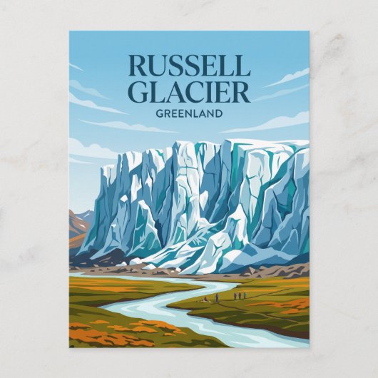Russell Gletsjer Groenland Briefkaart (Voorkant)