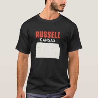 Russell Kansas Verenigde Staten Verenigde Staten R T-shirt