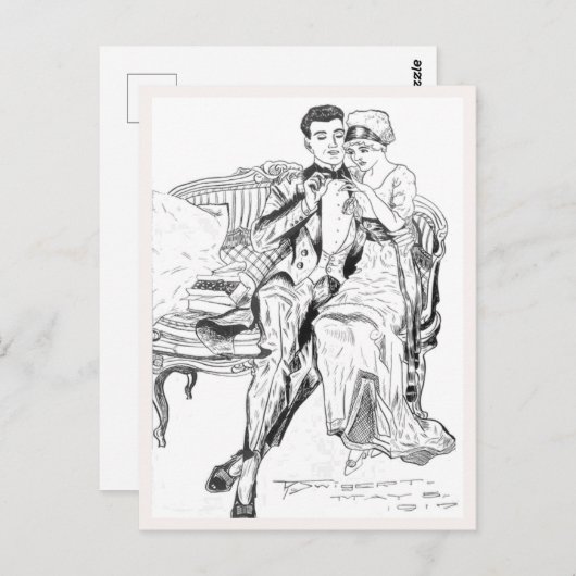 Russell L. Swigert 1917 voorstel art Briefkaart (Voorkant / Achterkant)