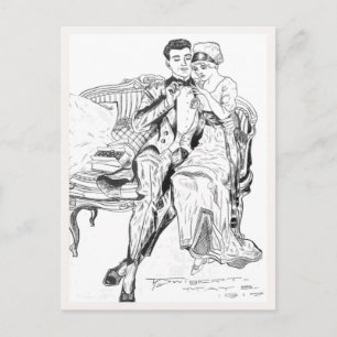 Russell L. Swigert 1917 voorstel art Briefkaart