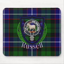 Russell Schotse Clan Tartan en Wapen