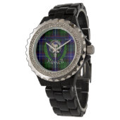 Russell Scottish Clan Tartan & Crest Horloge (Gekanteld)