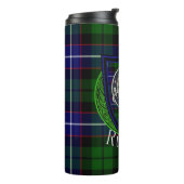 Russell Scottish Clan Tartan & Crest Thermosbeker (Gedraaid links)