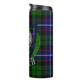 Russell Scottish Clan Tartan & Crest Thermosbeker (Geroteerd rechts)