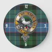 Russell Tartan & Badge Grote Klok (Voorkant)
