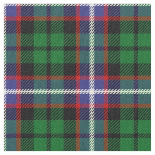 Russell Tartan Print Stof (Close Up)