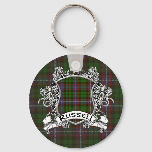 Russell Tartan Shield Sleutelhanger (Voorkant)
