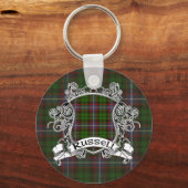 Russell Tartan Shield Sleutelhanger (Voorkant)