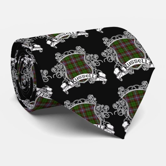 Russell Tartan Shield Stropdas (Opgerold)