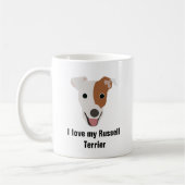 Russell Terrier Dog Coffee Mok - Russell Terrier (Links)