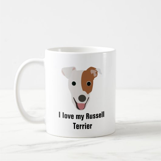 Russell Terrier Dog Coffee Mok - Russell Terrier (Links)
