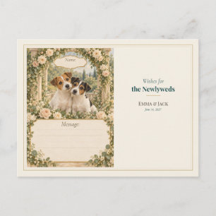 Russell Terrier Huwelijks Gastboek Wensen Briefkaart