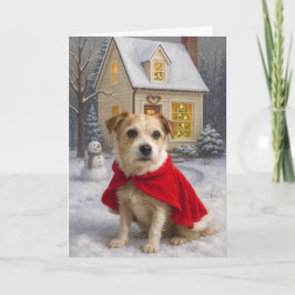Russell Terrier Kerstkaart Feestdagen Kaart
