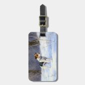 Russell Terrier Laat het sneeuwen Kerstmis Bagagelabel (Voorkant verticaal)