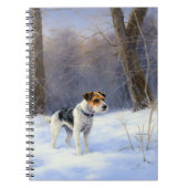 Russell Terrier Laat het sneeuwen Kerstmis Notitieboek (Voorkant)