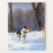 Russell Terrier Laat het sneeuwen Kerstmis Planner (Achterkant)