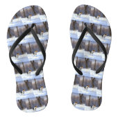 Russell Terrier Laat het sneeuwen Kerstmis Teenslippers (Voetbed)