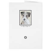 Russell Terrier Rough Painting - Original Dog Art (Achterkant)