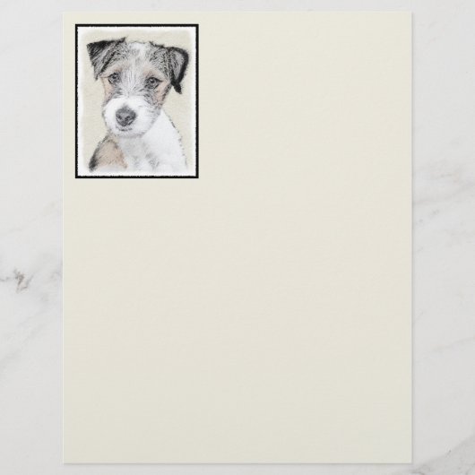 Russell Terrier Rough Painting - Original Dog Art (Voorkant)