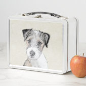 Russell Terrier Rough Painting - Original Dog Art (In situ)