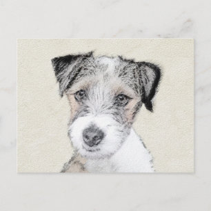 Russell Terrier Rough Painting - Original Dog Art Briefkaart