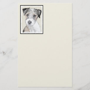 Russell Terrier Rough Painting - Original Dog Art Briefpapier