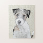Russell Terrier Rough Painting - Original Dog Art Legpuzzel (Verticaal)