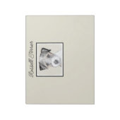 Russell Terrier Rough Painting - Original Dog Art Notitieblok (Linkerzijde)