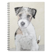 Russell Terrier Rough Painting - Original Dog Art Notitieboek (Voorkant)