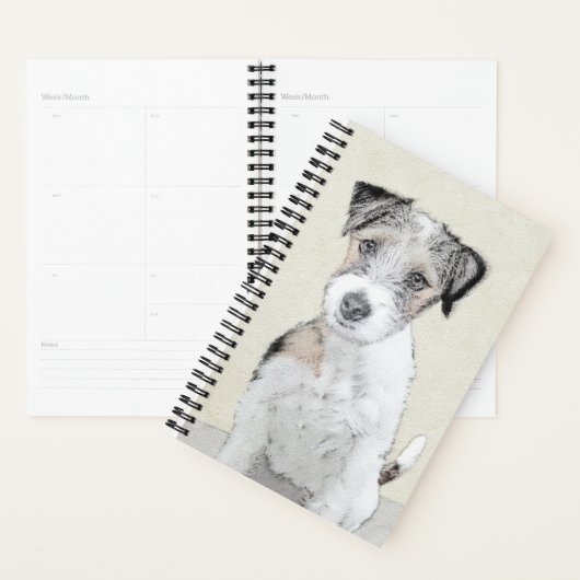 Russell Terrier Rough Painting - Original Dog Art Planner (Display)