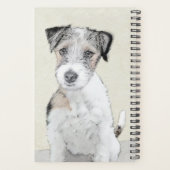 Russell Terrier Rough Painting - Original Dog Art Planner (Achterkant)