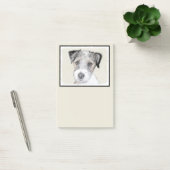 Russell Terrier Rough Painting - Original Dog Art Post-it® Notes (Kantoor)