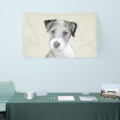 Russell Terrier Rough Painting - Original Dog Art Spandoek (Beurs)