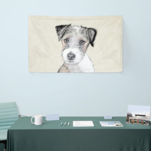 Russell Terrier Rough Painting - Original Dog Art Spandoek (Beurs)