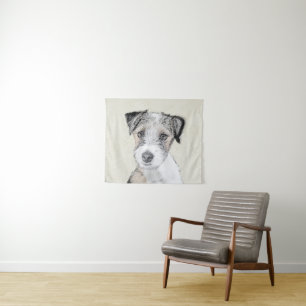Russell Terrier Rough Painting - Original Dog Art Wandkleed