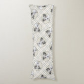 Russell Terrier Schilderen Rough Original Dog Art Lichaamskussen (Voorkant Verticaal)