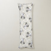 Russell Terrier Schilderen Rough Original Dog Art Lichaamskussen (Achterkant (Verticaal))