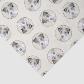 Russell Terrier Schilderen Rough Original Dog Art Tissuepapier (Detail)