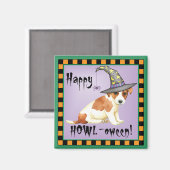 Russell Terrier Witch Magnet (Voorkant / Achterkant)