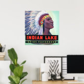 Russells Point Ohio Indian Lake Large Letter Poster (Thuiskantoor)