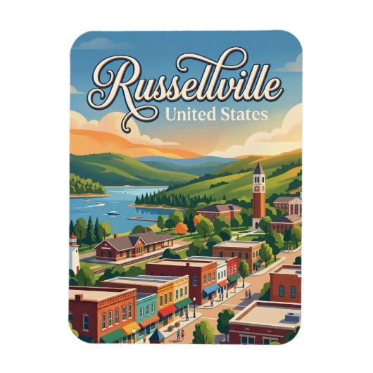 Russellville, Arkansas Arkansas Magneet (Verticaal)
