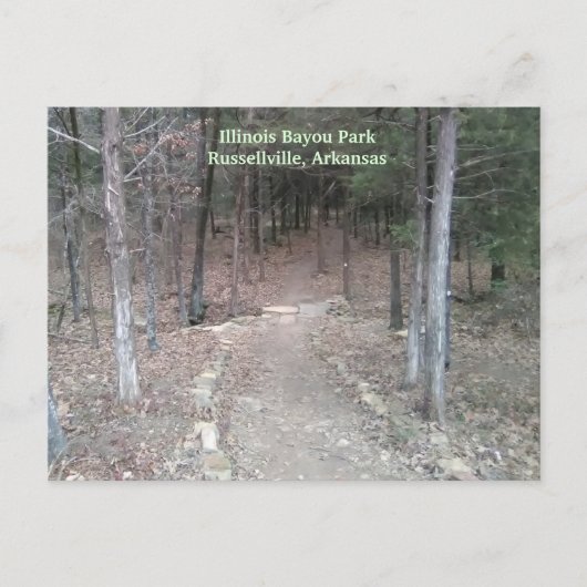 Russellville, Arkansas Park Trail Briefkaart (Voorkant)