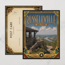 Russellville Arkansas Vintage Art Deco Gouden Tijd